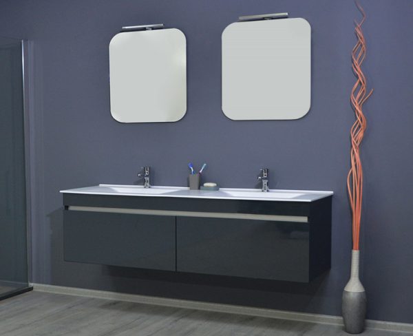 TMP MEDIA fürdőszobai tükör LED világítással - 60 x 65 cm - 400016 - Image 2