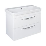 TMP LUX 80 fali fürdőszobabútor - Sanovit LUXURY - 11080 porcelán mosdóval - 80,5 x 46 cm - 400541 - Image 2