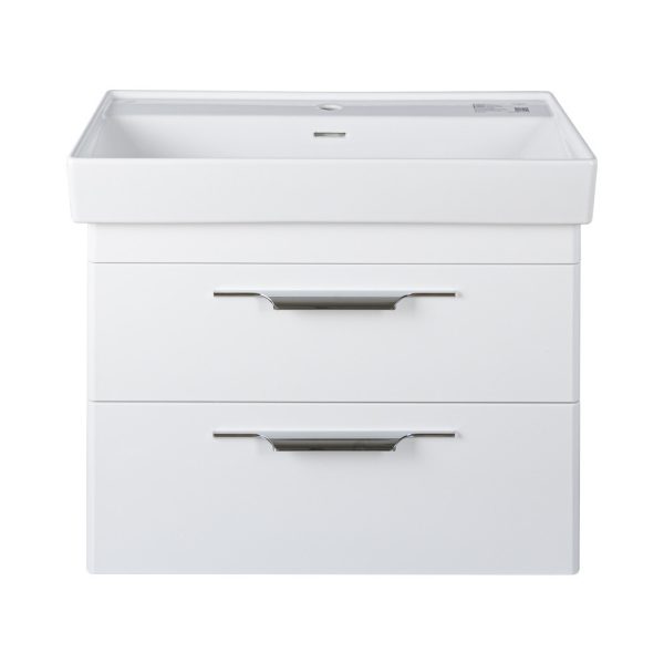 TMP LUX 100 fali fürdőszobabútor - CeraStyle SHARP 37600 mosdóval - DUPLA csaplyukkal - 100 x 48 cm - 40055337600
