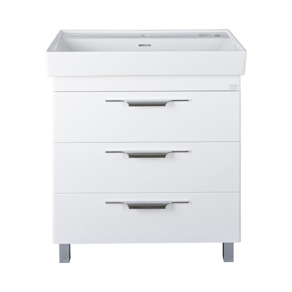 TMP TRIO lábon álló fürdőszobabútor CeraStyle SHARP - 37500 mosdóval - 100 x 48 cm - 40070937500