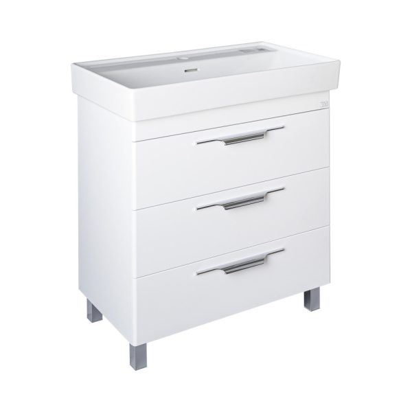 TMP TRIO lábon álló fürdőszobabútor CeraStyle SHARP - 37500 mosdóval - 100 x 48 cm - 40070937500 - Image 2