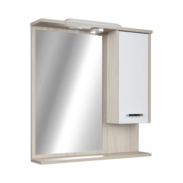TMP ZX - SONOMA - Tükrös fürdőszobai szekrény LED világítással - 75 cm - 400765 - Image 2