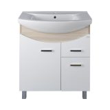 TMP ZX 65 - SONOMA - lábon álló fürdőszobabútor Sanovit ZENON - 6065 porcelán mosdóval - 65 x 47 cm - 400832