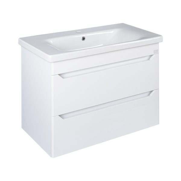 TMP SHARP 100 fehér fali fürdőszobabútor Sanovit SOFT - 13100 porcelán mosdóval - 101 x 45,5cm - 400867 - Image 2