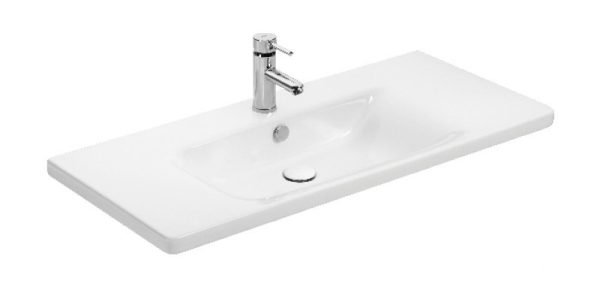 TMP SHARP 100 fehér fali fürdőszobabútor Sanovit SOFT - 13100 porcelán mosdóval - 101 x 45,5cm - 400867 - Image 8