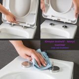 Viva FEKETE BRILLA SLIM L WC ülőke - duroplast - lecsapódásgátlós - levehető klikk - 42 x 36,5 cm - 51CL8002 - Image 10