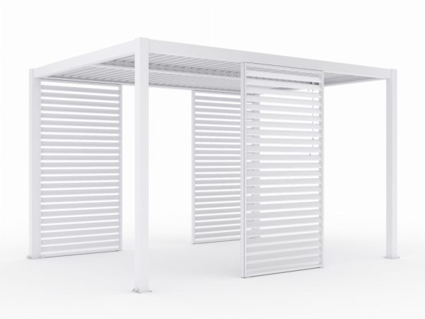 LUXE Lamellás oldalpanel (R) 123x218cm 4 m-ig fehér - 5902659145109 - Image 2
