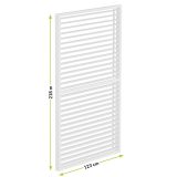 LUXE Lamellás oldalpanel (R) 123x218cm 4 m-ig fehér - 5902659145109 - Image 5