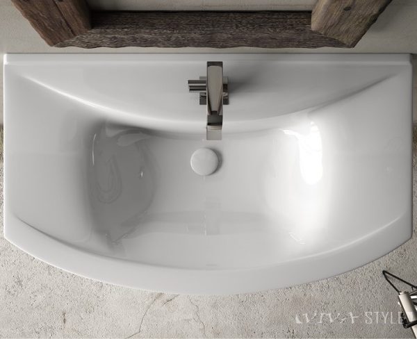 Sanovit ZENON - porcelán mosdókagyló - 86 x 50 cm - 6085-KL - Image 7