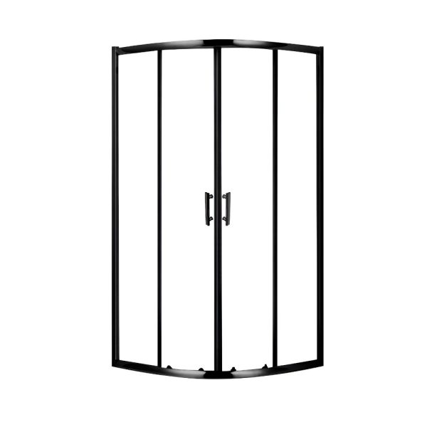 Viva AQUA Max Zuhanykabin ÍVES FEKETE Profil - 6 mm víztiszta vízlepergető üveg - 90 x 90 x 190 cm - 6FZKI_90