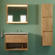 TMP NORD CRAFT tükrös szekrény LED világítással 60 x 65 cm - 83401288