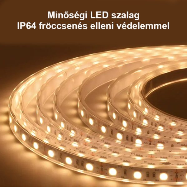 Viva AURA Led TOUCH fürdőszobai tükör - páramenetesítővel - órával - fekvő - 100 x 70 cm - 83440006 - Image 9
