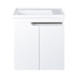 PIRAMIDA EURIDIKA 60LH fali függesztett fürdőszobabútor - öntött műmárvány mosdóval -60 x 60 x 38 cm - 8360LHXX
