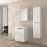 PIRAMIDA EURIDIKA 60LH fali függesztett fürdőszobabútor - öntött műmárvány mosdóval -60 x 60 x 38 cm - 8360LHXX - Image 8