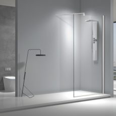 Viva AQUA Max WALK IN zuhanyfal - 8 mm vízlepergető víztiszta üveg - 110 x 200 cm - 8WIF_110