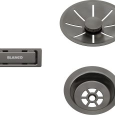 Blanco InFino szett satin dark steel 1 medencés gránit mosogatóhoz – 206900