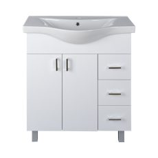 Viva STYLE Bianka 80 lábon álló fürdőszobabútor 3 fiókos Sanovit ALBATROS 10080 mosdóval 80 x 46 cm - DD800-3F