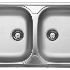 Livinox CLASSIC EC-113K kétmedencés rozsdamentes mosogató 800 x 450 x 150 mm