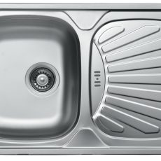 Livinox BIANCA EC-153DK csepptálcás, szövetmintás, rozsdamentes mosogató, forgatható 830 x 480 x 165 mm