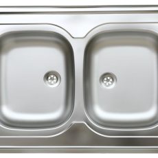 Livinox N-111K kétmedencés, teletetős rozsdamentes mosogató 900 x 600 x 135 mm
