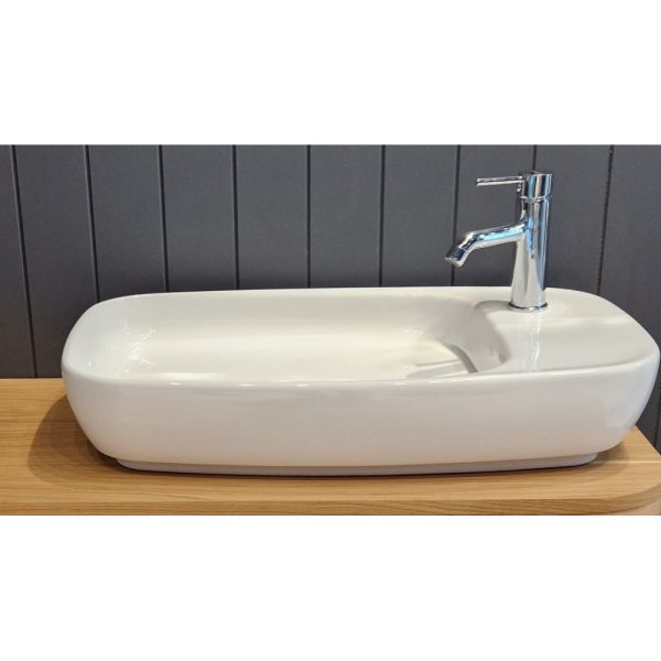 CeraStyle NEW NOVA - PULTRA ültethető - Top Counter - mosdó rejtett leeresztővel - 70 x 42 cm - Image 3