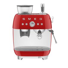 SMEG ŐRLŐVEL KOMBINÁLT ESPRESSO KÁVÉFŐZŐ, piros