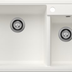 Blanco Legra 8 két medencés gránit mosogató fehér 78 x 50 cm - 526226