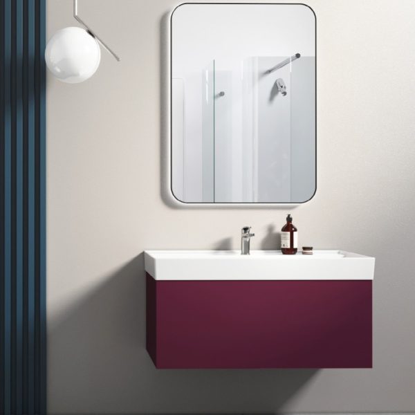 CeraStyle SHARP - porcelán mosdókagyló - 1 csaplyukas - 100 x 48 cm - 037500-u01 - Image 6