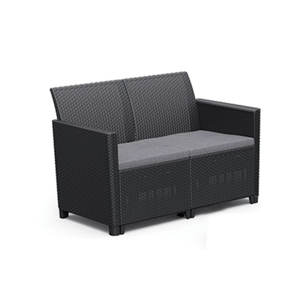 Claire 2 üléses műrattan kerti kanapé - 252689