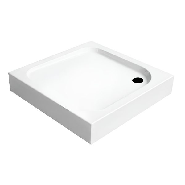Klonberg 80x80 cm-es szögletes akril zuhanytálca 80x80 cm - AKSZ80ZT