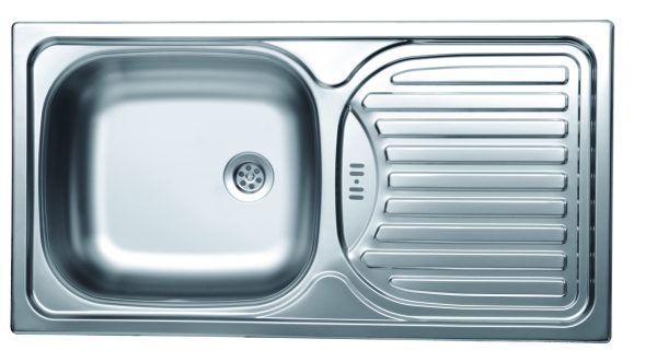 Evido FLEX csepptálcás rozsdamentes mosogató 780 x 435 x 150 mm - 105569