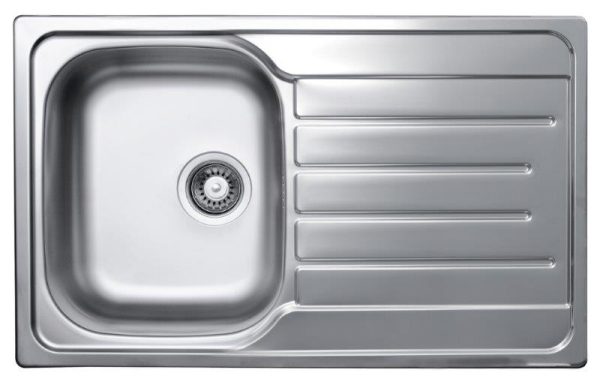 Livinox EC-338K egymedencés csepptálcás rozsdamentes mosogatótálca 80 x 50 cm