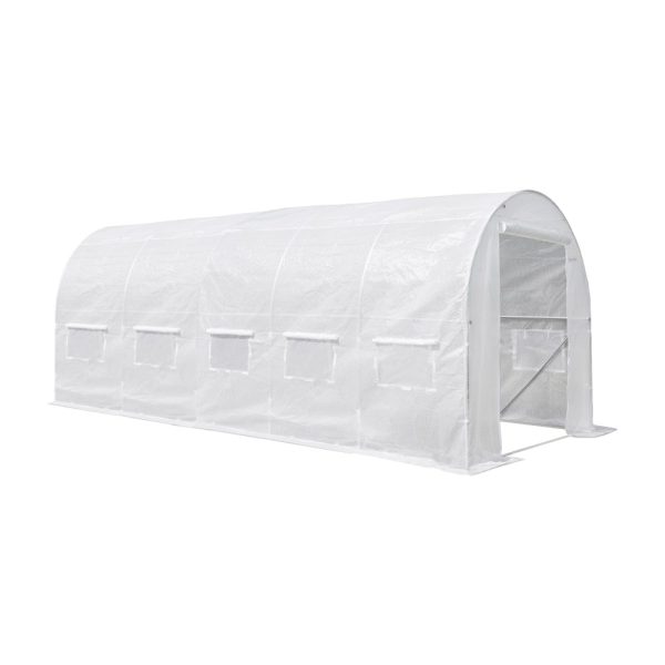Fóliasátor 200x300x600 cm erősített vázzal+fólia - LMH-63225-WH