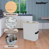 Szelektív palackgyűjtő két rekeszes 140l fehér - Image 4
