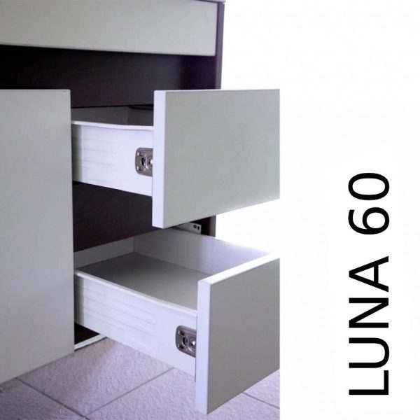 Luna 60 komplett függesztett fürdőszoba bútor, sonoma tölgy-fehér színben - LUNA60STF - Image 4