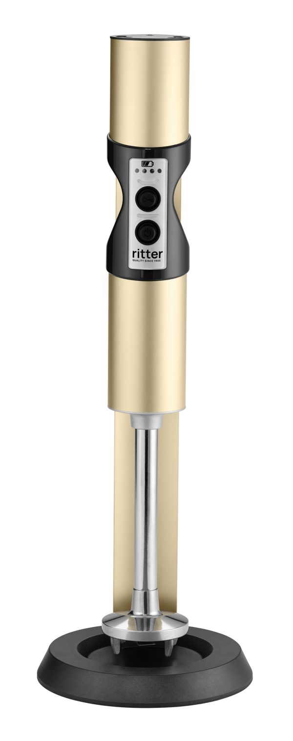 Ritter Vertico 7 szabadonálló vezeték nélküli akkumulátoros botmixer, light gold - 628-077