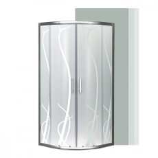 Spirit Bamboo 80x80 cm íves zuhanykabin zuhanytálca nélkül - SB80S