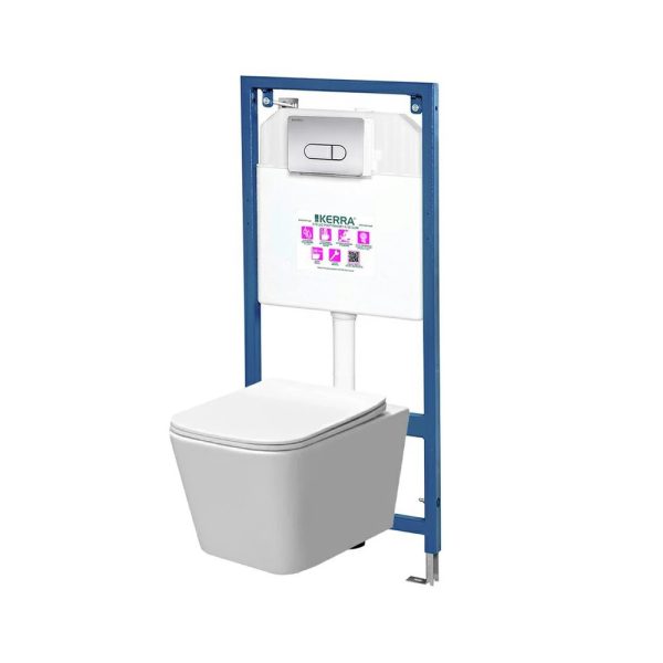 Tina Pacific falba építhető WC tartály szett - TINA-PACIFIC-CHR-SET