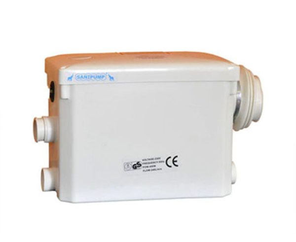 Sanipump Optimum CWC+2 Darálós WC függesztett falsík mögötti öblítő tartályos vécéhez - SANIPOPTCWC+3
