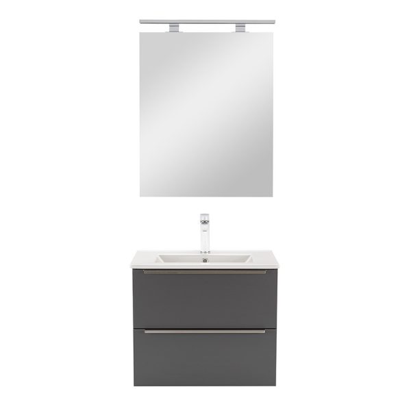 Vario Trim 60 komplett fürdőszobabútor antracit-antracit színben - Vario014-k - Image 4