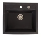 H2 Salio grafit egymedencés gránit mosogatótálca 480 x 480 x 190 mm